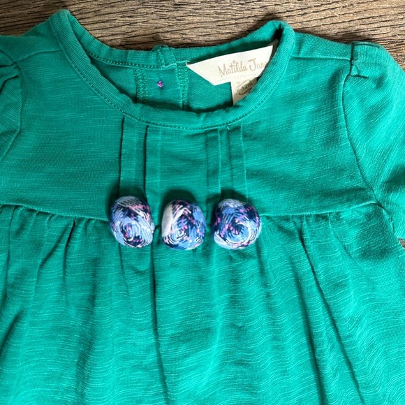 MATILDA JANE Under The Leaves Fall 2018 Green Purple Swing Top Dress 6-12mo - Picture 2 of 10